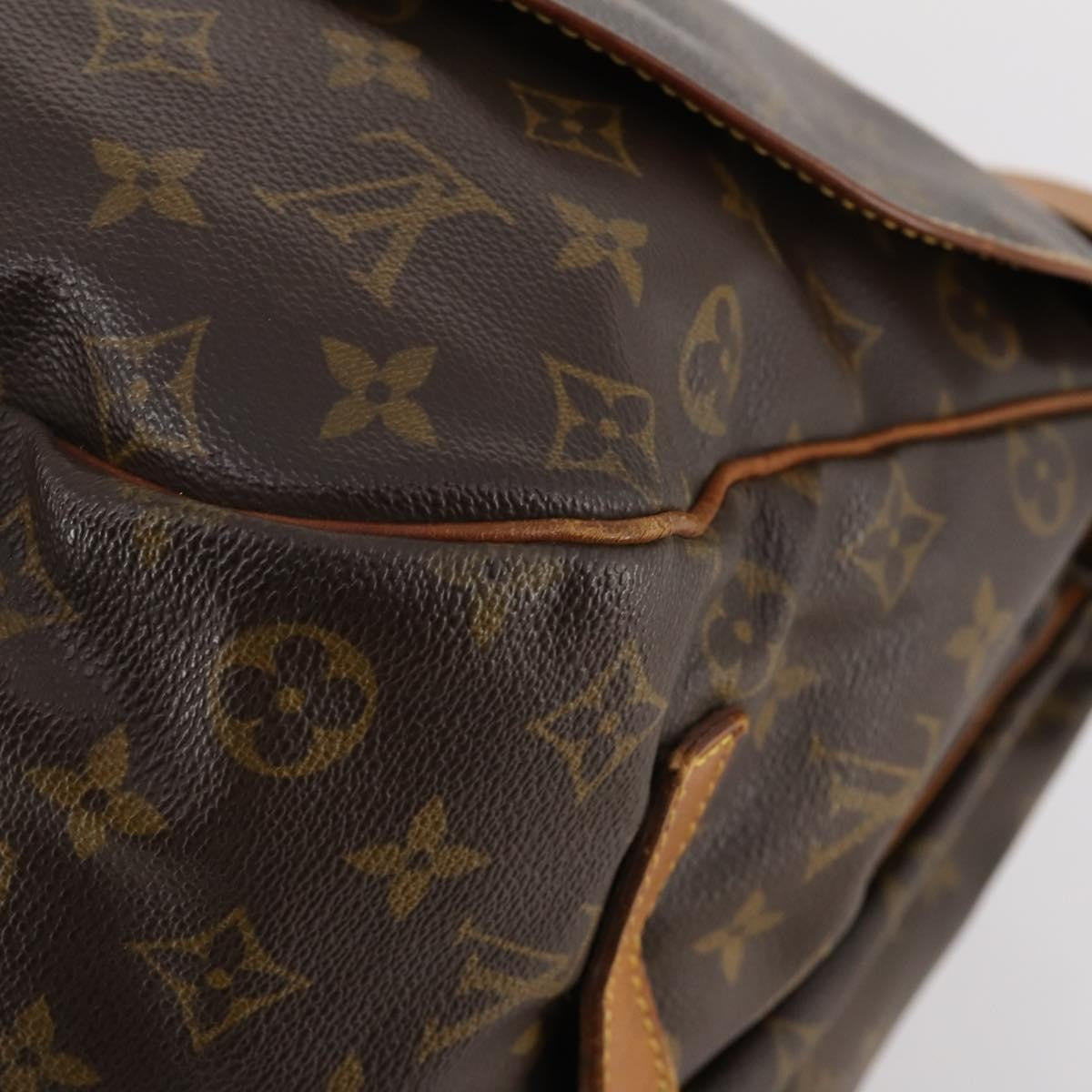 Louis Vuitton Saumur Monogram Canvas Brown Canvas Shoulder Bag Bag (Pre-Owned)