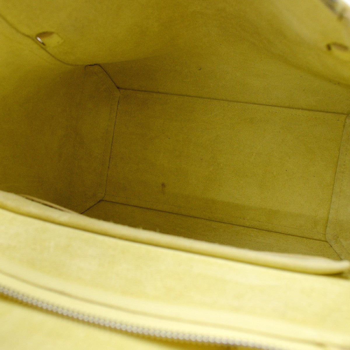 Celine Belt Leather Yellow Leather Handbag (Pre-Owned)