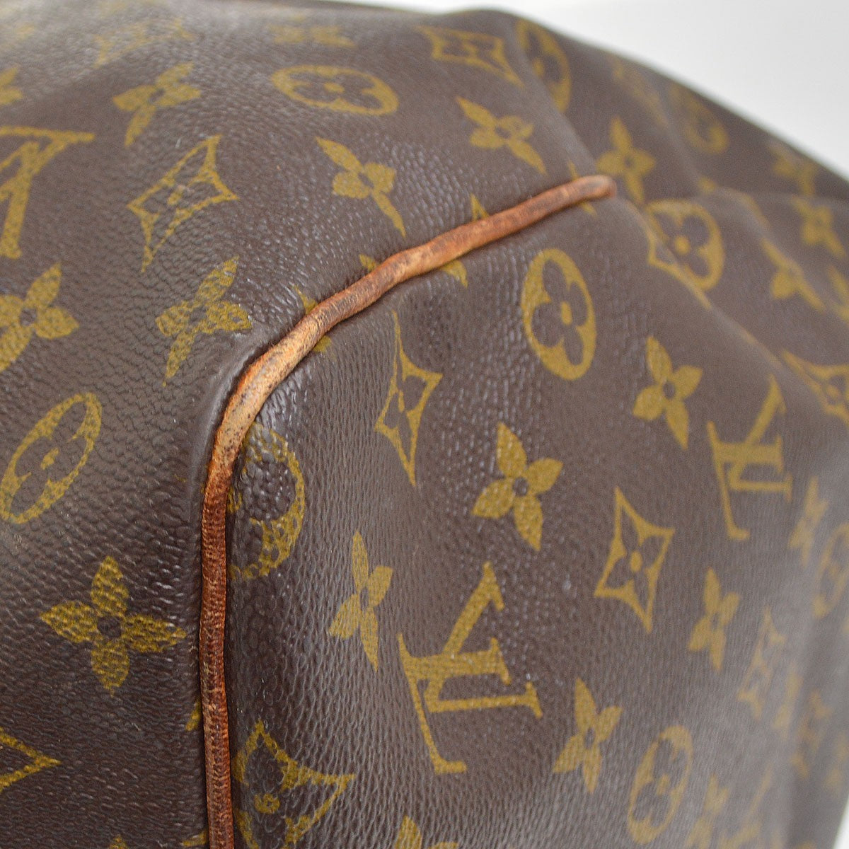 Louis Vuitton Keepall Monogram Canvas Brown Canvas Travel Bag Bag (Pre-Owned)