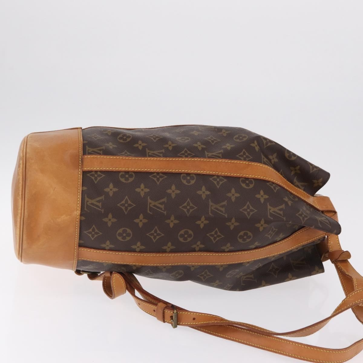 Louis Vuitton Randonnee Monogram Canvas Brown Canvas Backpack Bag (Pre-Owned)