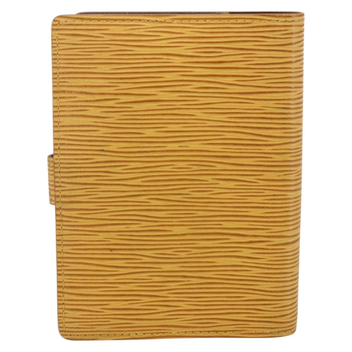 Louis Vuitton Agenda Cover Epi Leather Yellow Leather Wallets Accessory (Pre-Owned)
