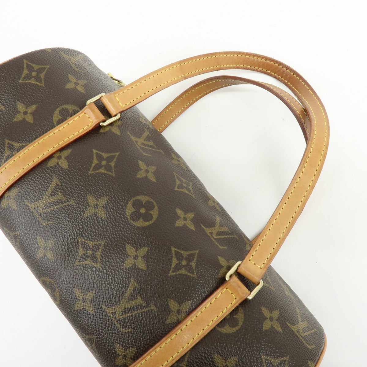 Louis Vuitton Papillon Monogram Canvas Brown Canvas Handbag (Pre-Owned)