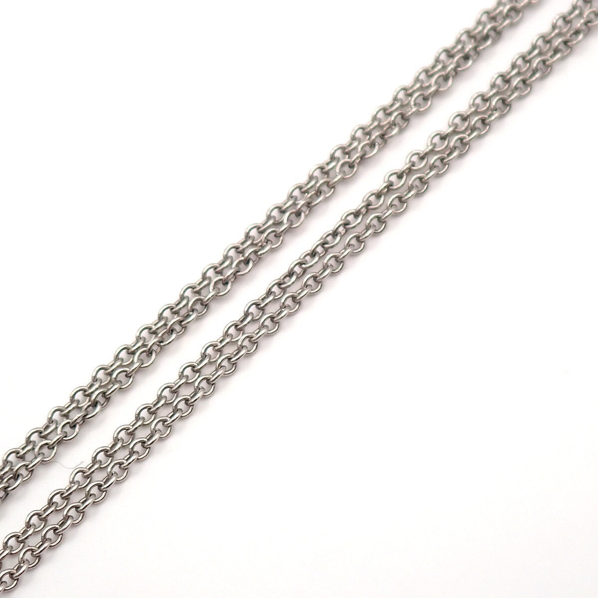 Tiffany & Co. Elsa Peretti Diamonds By The Yard Platinum With Diamond Silver Platinum Jewelry (Pre-Owned)