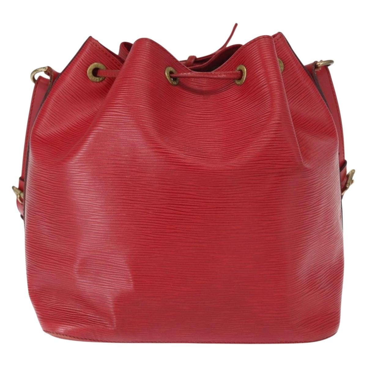 Louis Vuitton Petit Noe Epi Leather Red Leather Shoulder Bag Bag (Pre-Owned)