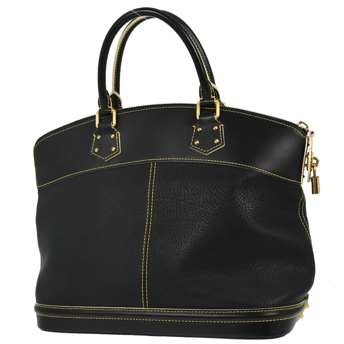 Louis Vuitton Suhali Lockit Leather Black Leather Handbag (Pre-Owned)