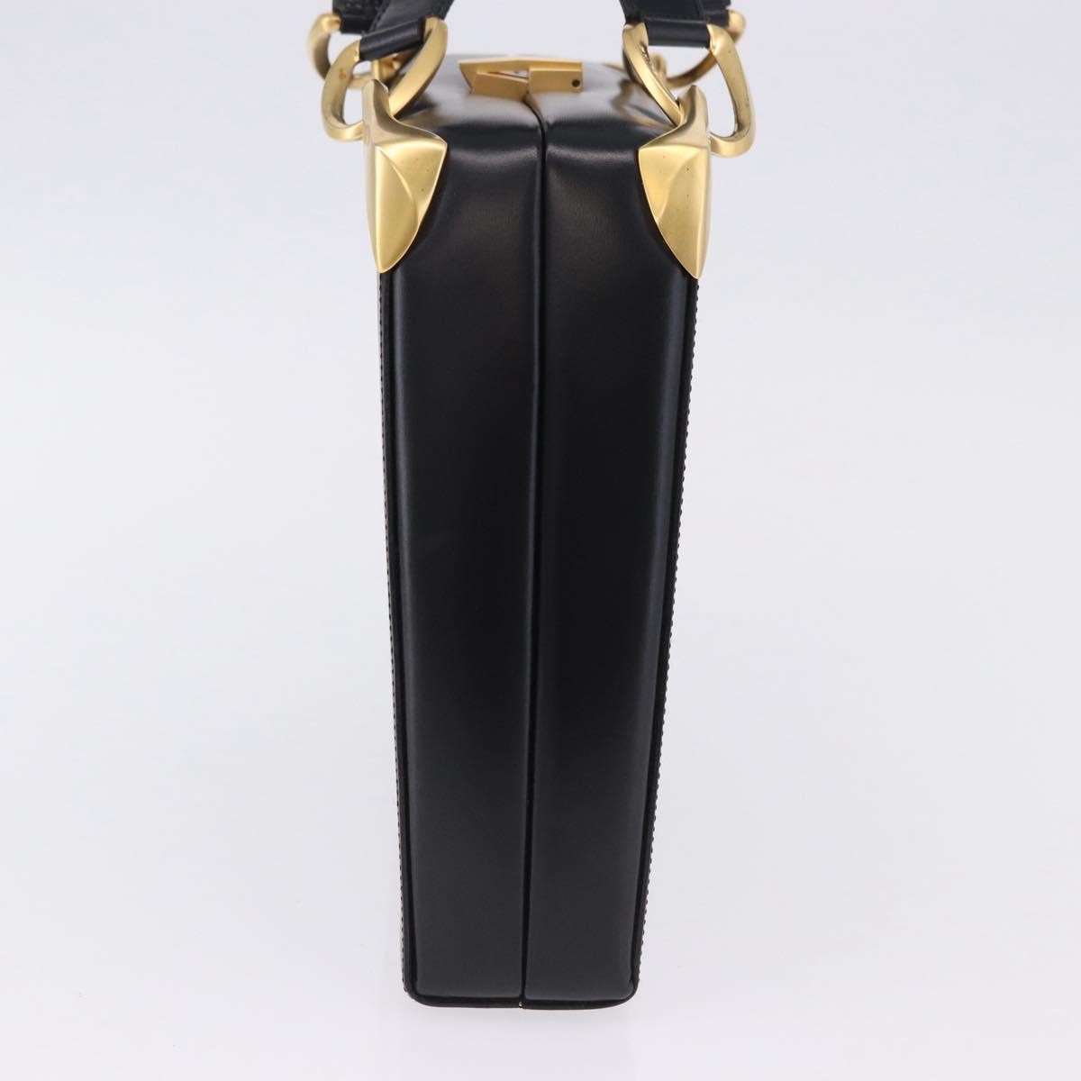 Celine Vintage Leather Black Leather Shoulder Bag Bag (Pre-Owned)