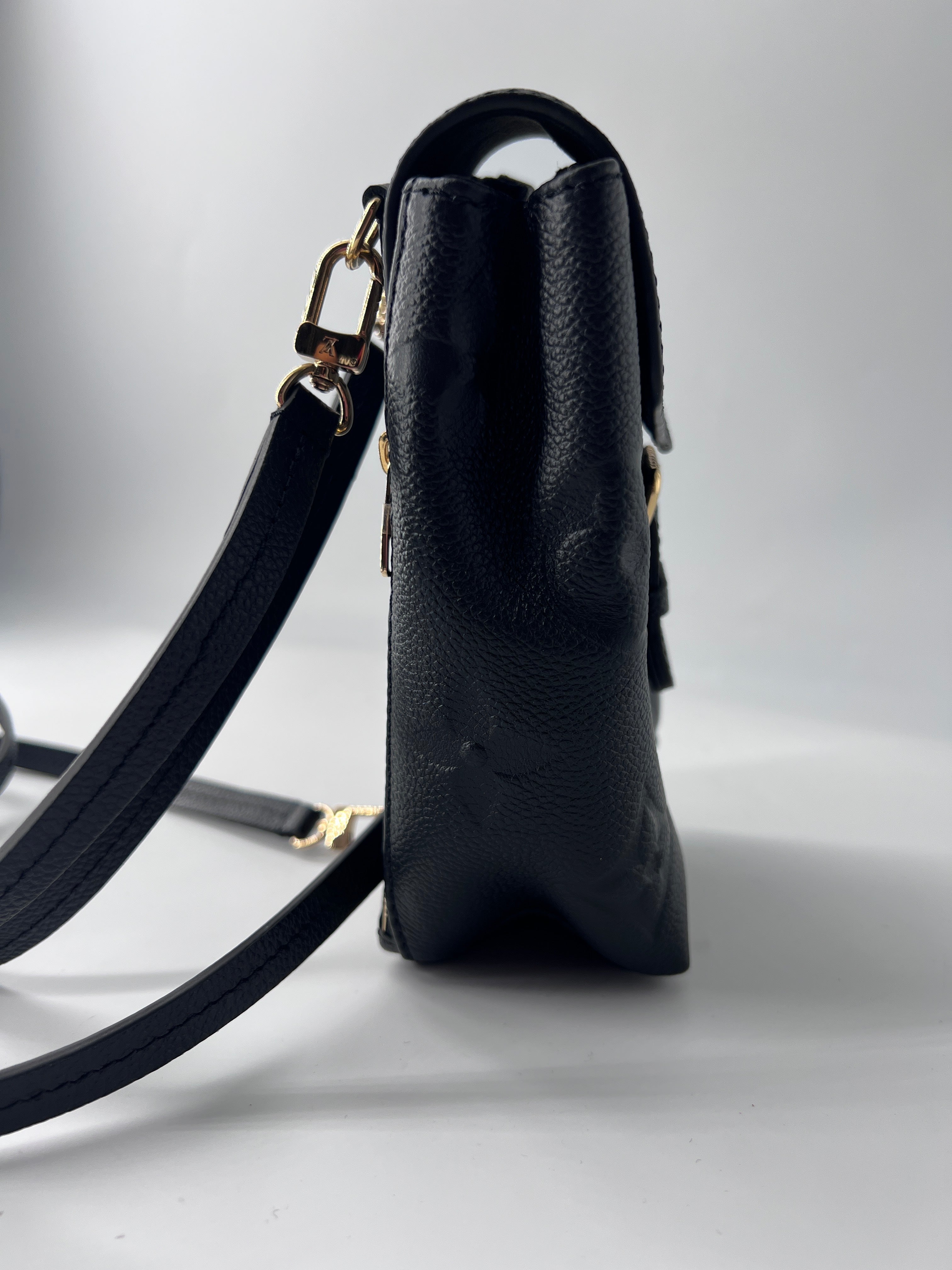 Louis Vuitton Tiny Backpack Monogram Empreinte Giant Black Leather Backpack Bag (Pre-Owned)