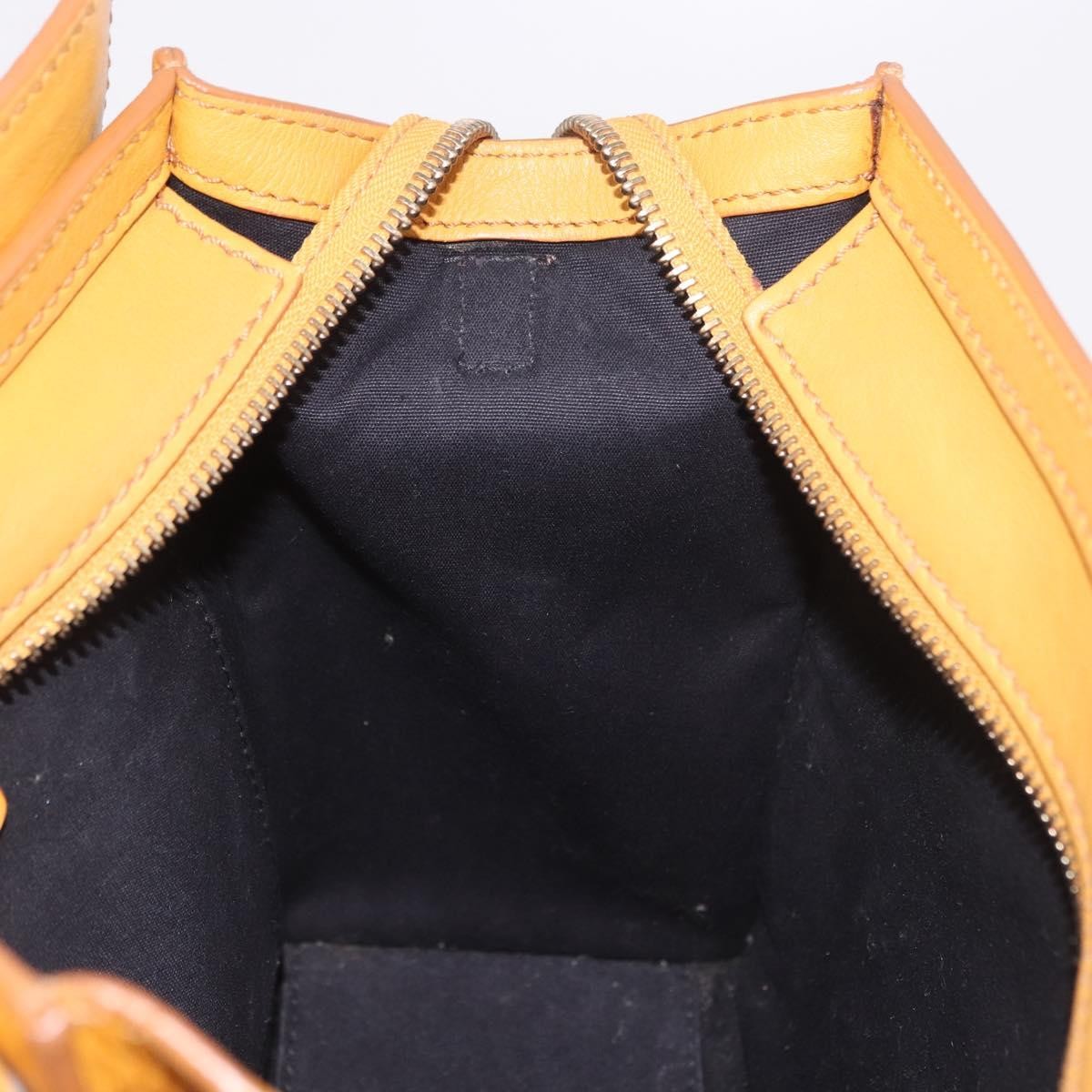 Celine Luggage Smooth Leather Yellow Leather Tote Bag Bag (Pre-Owned)
