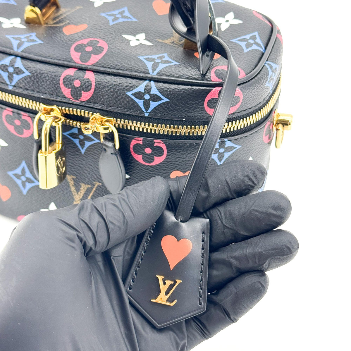 Louis Vuitton Vanity Limited Edition Game On Multicolor Monogram Black Canvas Handbag (Pre-Owned)