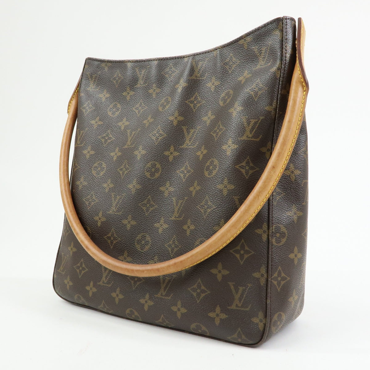 Louis Vuitton Looping Monogram Canvas Brown Canvas Handbag (Pre-Owned)