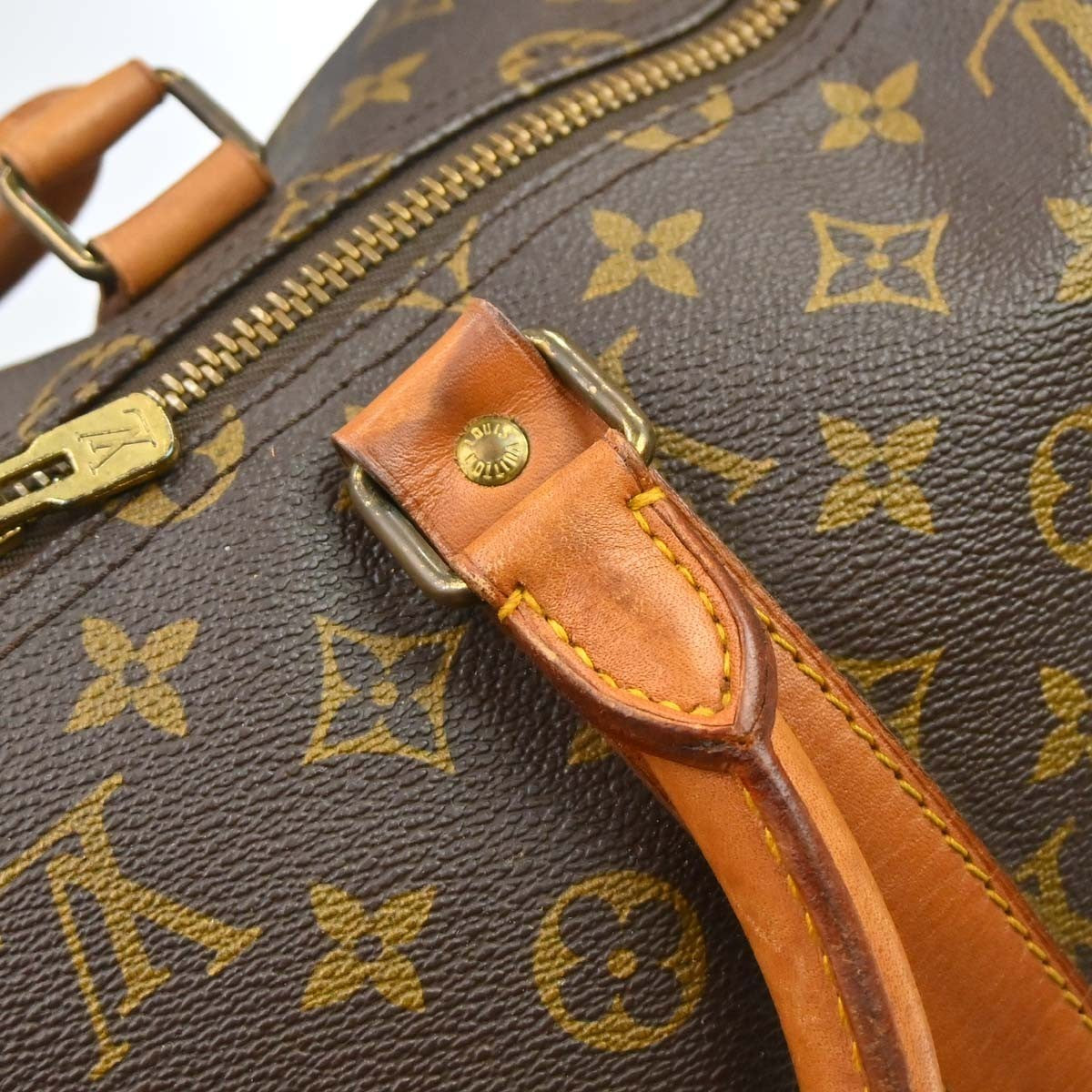 Louis Vuitton Keepall Monogram Canvas Brown Canvas Travel Bag Bag (Pre-Owned)
