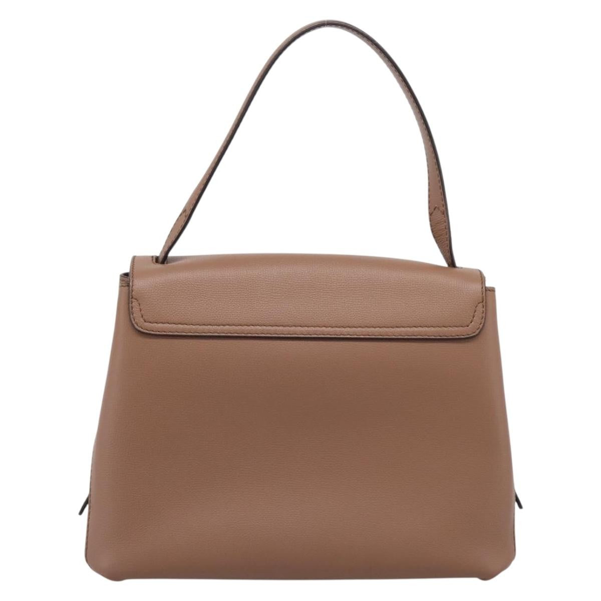 Burberry Camberley Top Handle Leather Brown Leather Shoulder Bag Bag (Pre-Owned)