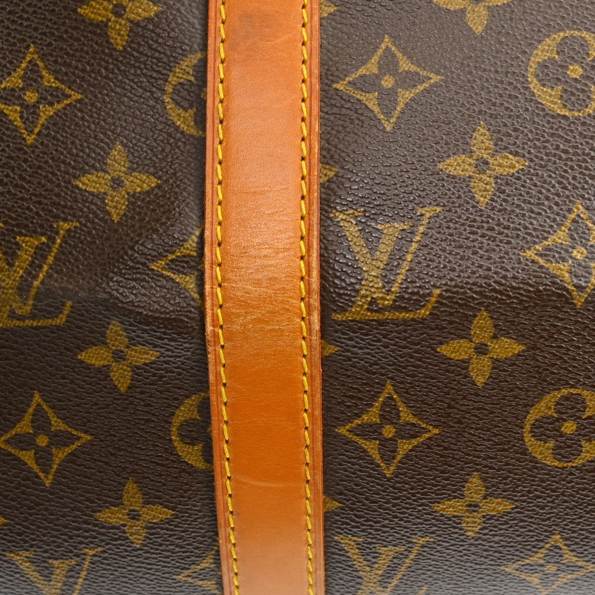 Louis Vuitton Keepall Monogram Brown Canvas Travel Bag Bag (Pre-Owned)