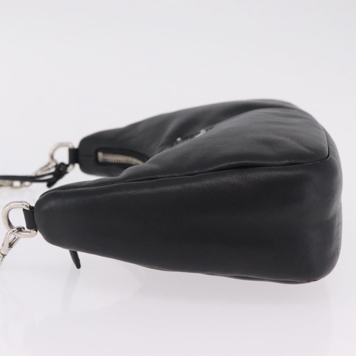 Prada Re-Edition 2005 Nappa Leather Black Leather Shoulder Bag Bag (Pre-Owned)