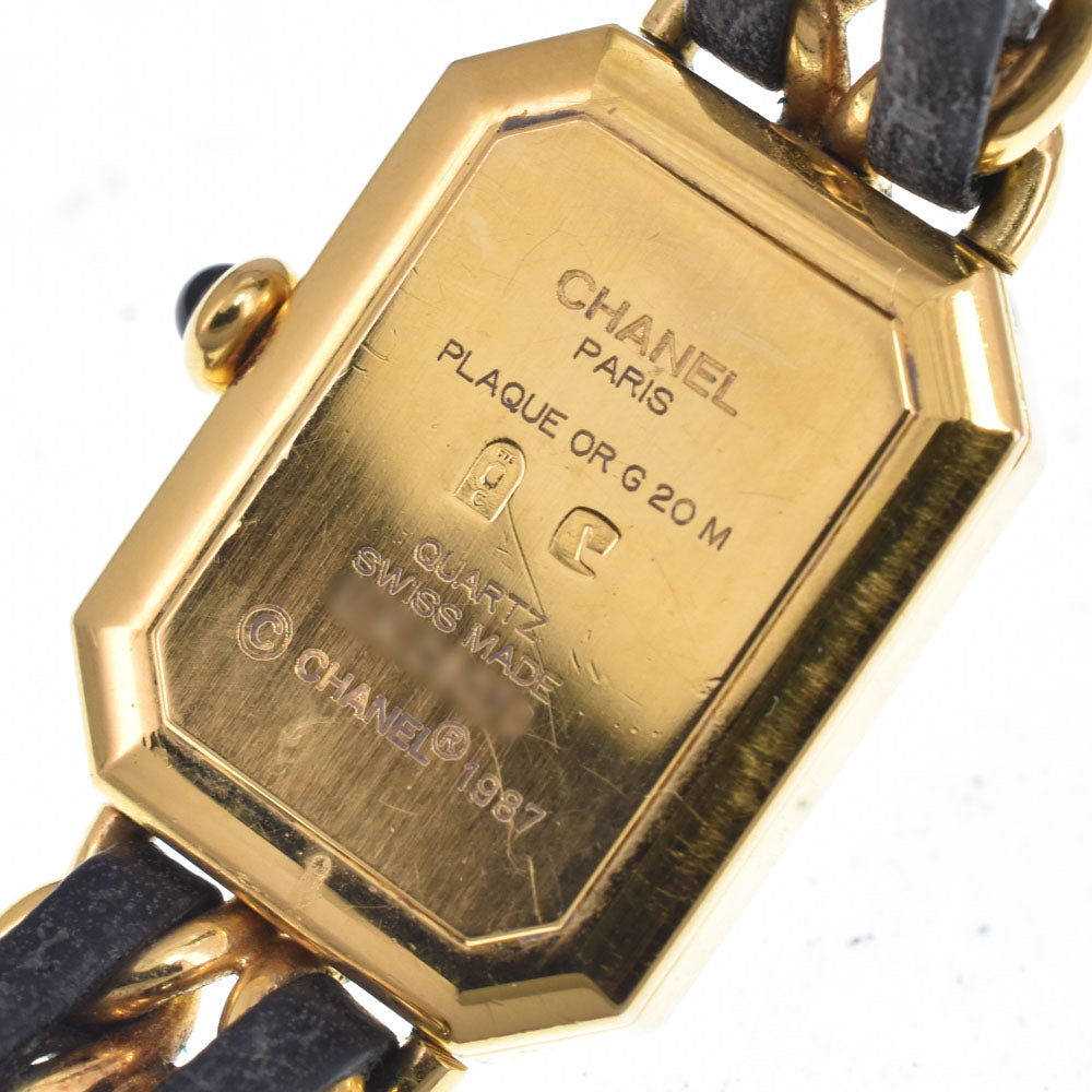 Chanel Premiere Rock Quartz Stainless Steel And Leather Watch (Pre-Owned)