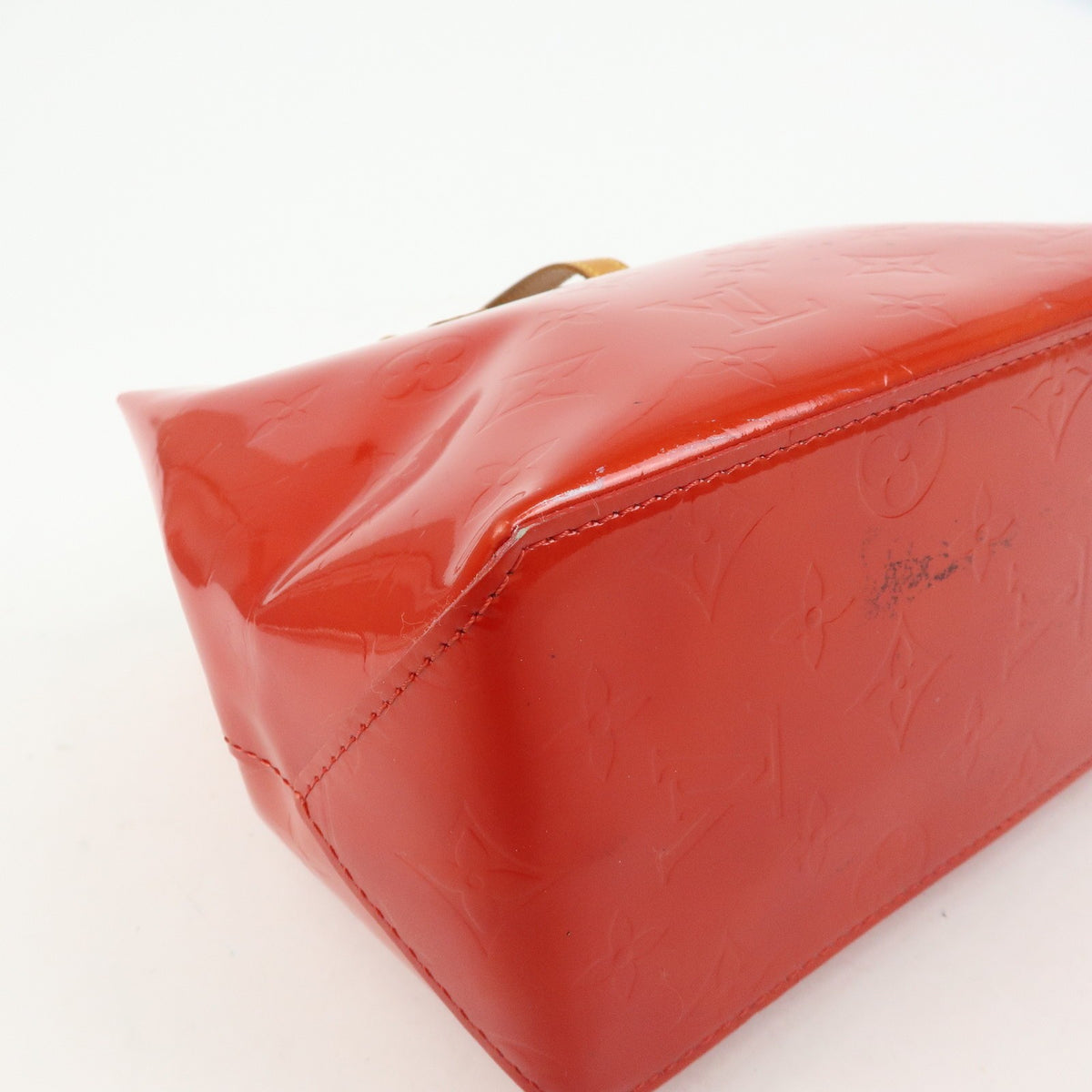 Louis Vuitton Reade Monogram Vernis Red Patent_Leather Handbag (Pre-Owned)