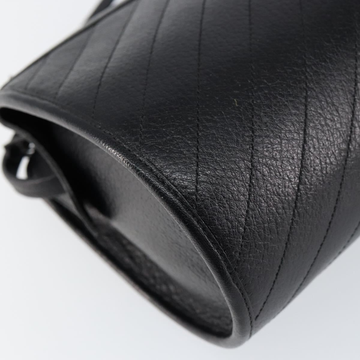 Christian Dior Vintage Leather Black Leather Shoulder Bag Bag (Pre-Owned)