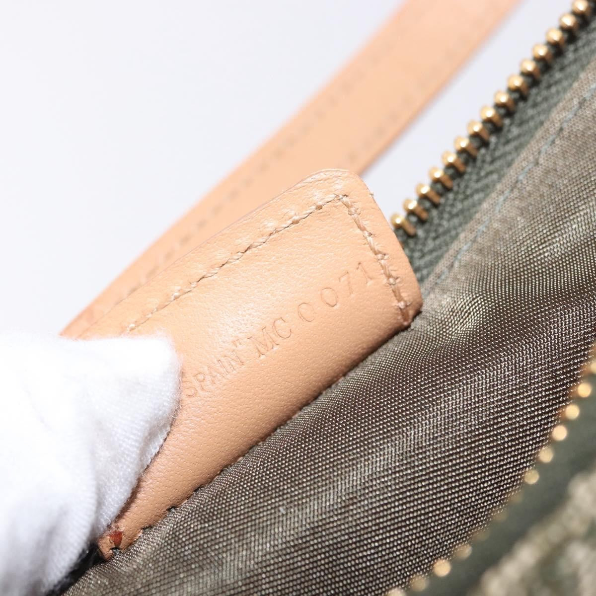 Christian Dior Saddle Canvas Khaki Canvas Handbag (Pre-Owned)