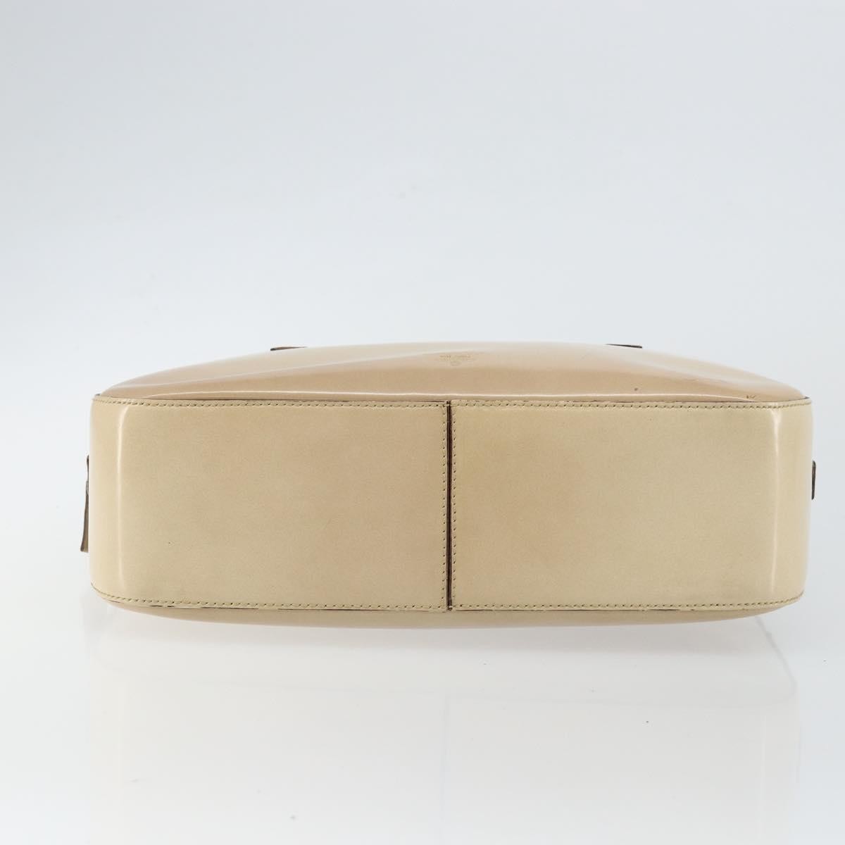 Prada Re-Edition 1995 Patent Leather Beige Patent_Leather Handbag (Pre-Owned)