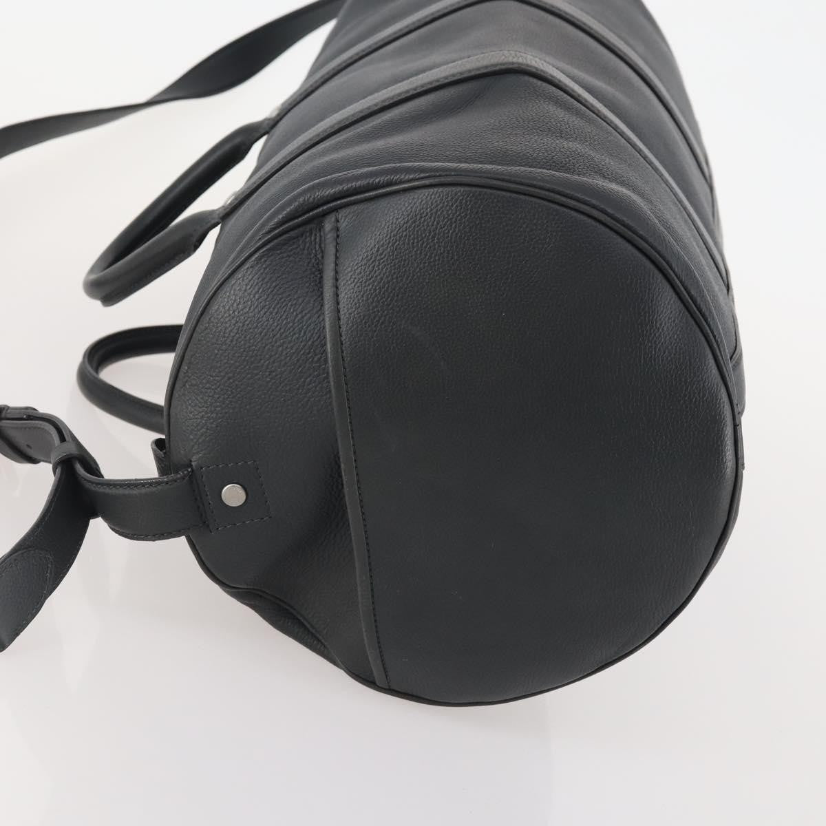 Louis Vuitton Aerogram Keepall Bandouliere Leather Black Leather Travel Bag Bag (Pre-Owned)