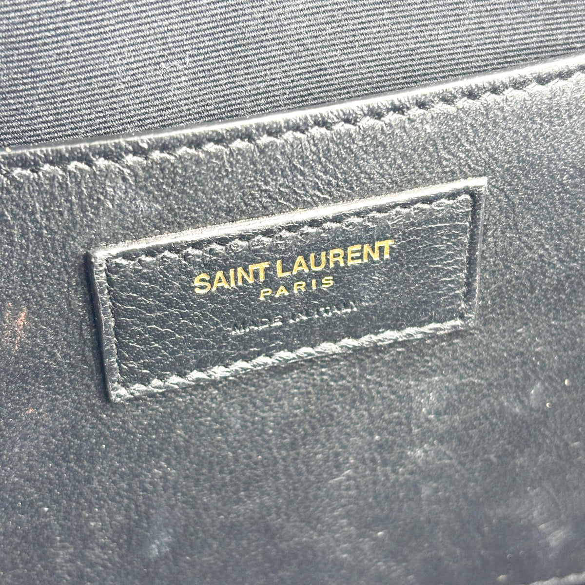 Saint Laurent Vicky Camera Vertical Quilted Leather Black Leather Shoulder Bag Bag (Pre-Owned)