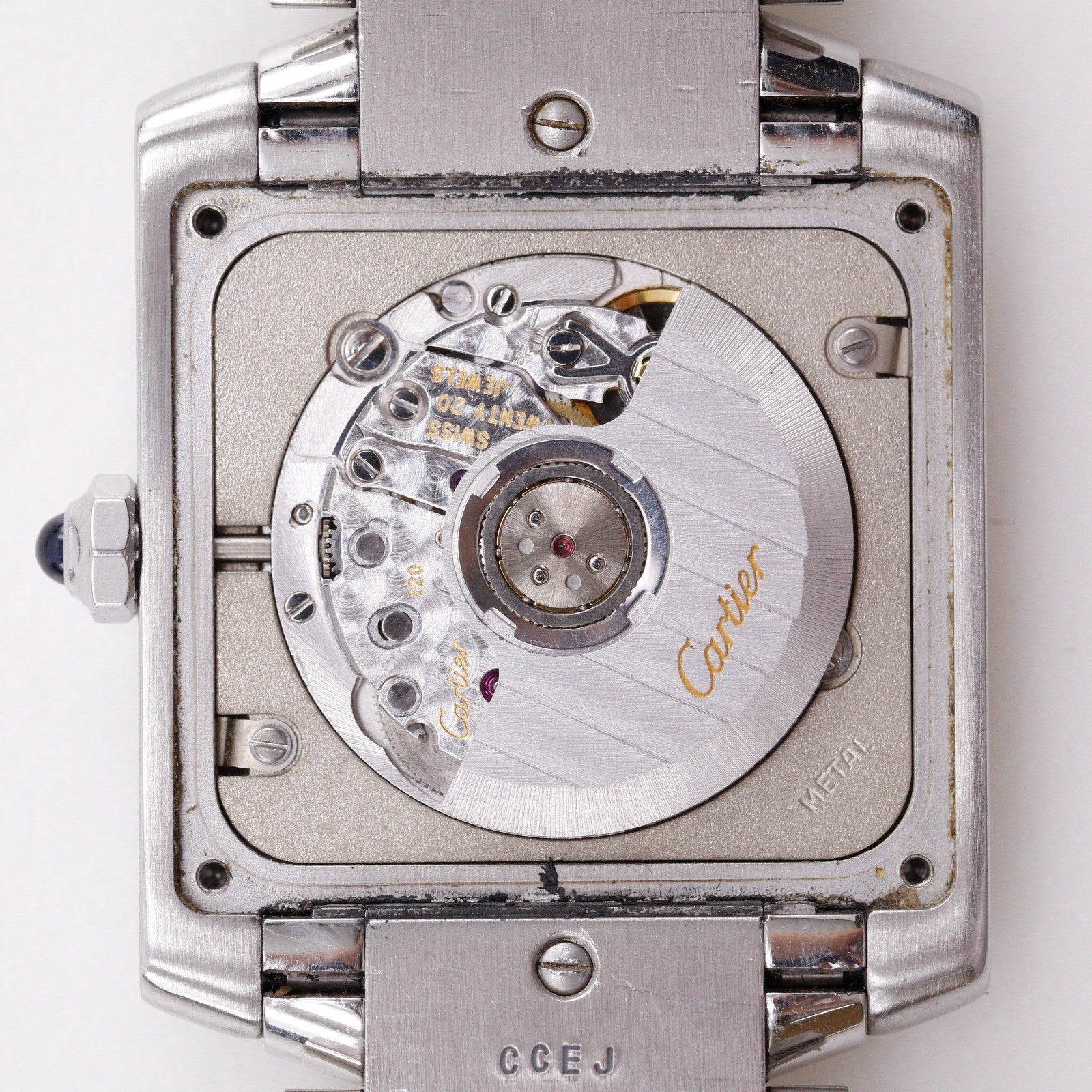 Cartier Tank Francaise Automatic Stainless Steel Watch (Pre-Owned)
