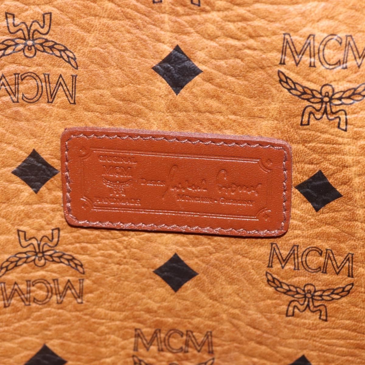 MCM Visetos Pvc Brown Canvas Shoulder Bag Bag (Pre-Owned)