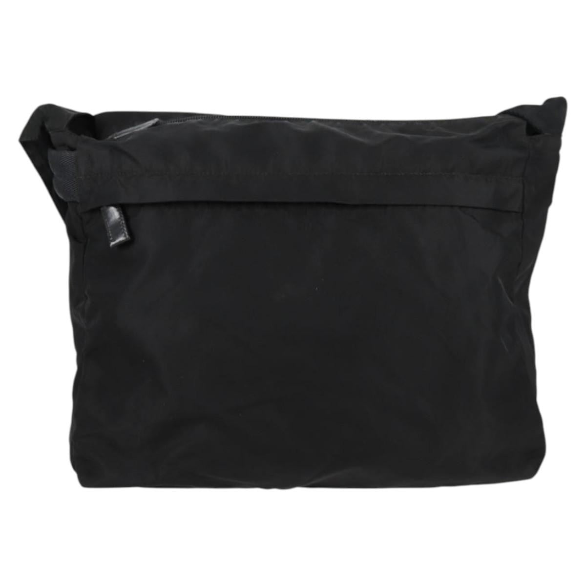 Prada Vintage Tessuto Black Nylon Shoulder Bag Bag (Pre-Owned)