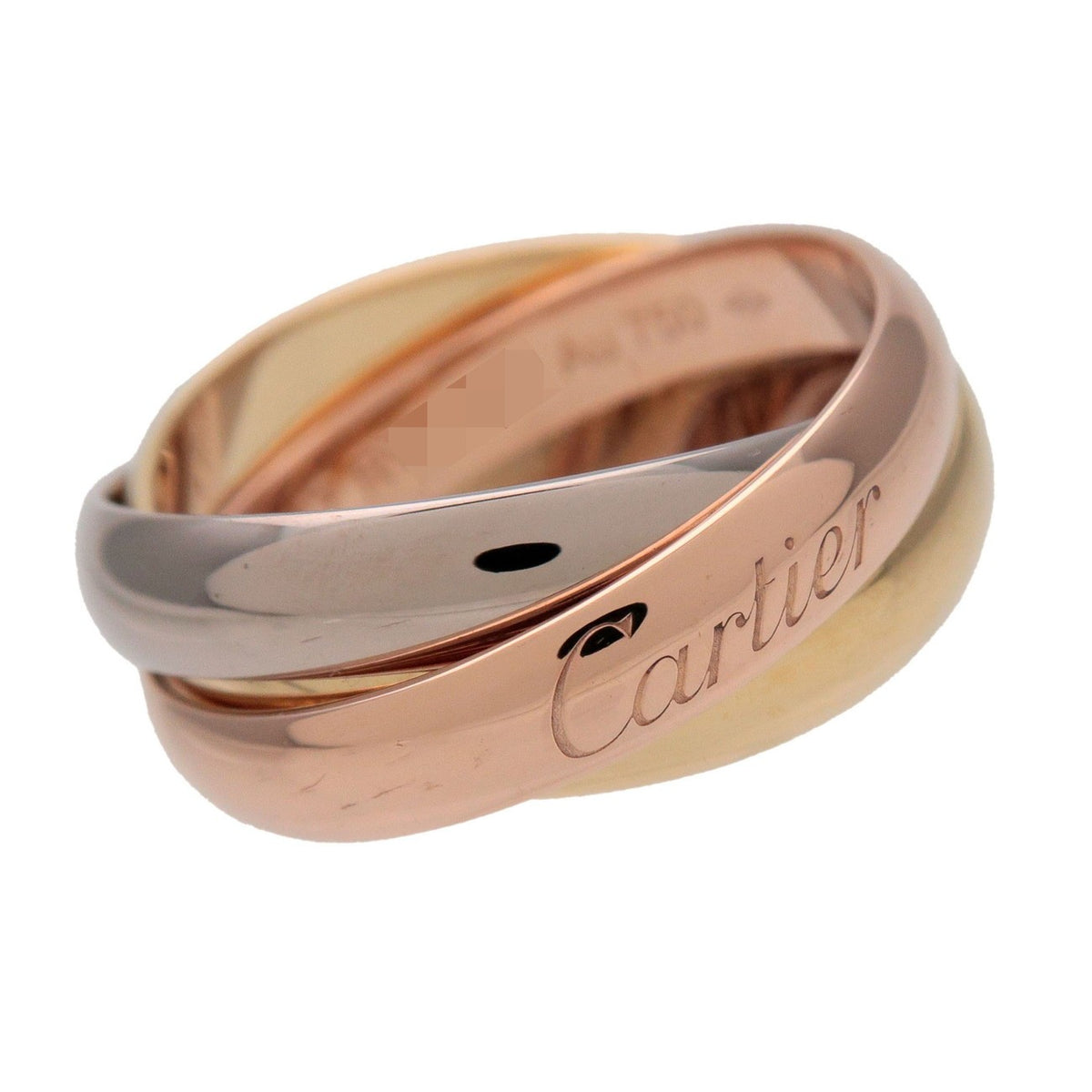 Cartier Trinity 18K Tricolor Gold Multicolour Gold Ring Jewelry (Pre-Owned)