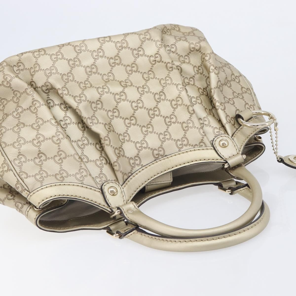 Gucci Sukey Guccissima Leather Gold Canvas Tote Bag Bag (Pre-Owned)