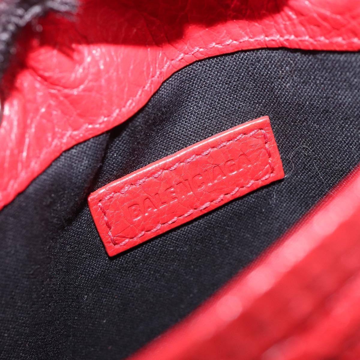 Balenciaga Explorer Leather Red Leather Crossbody Bag Bag (Pre-Owned)