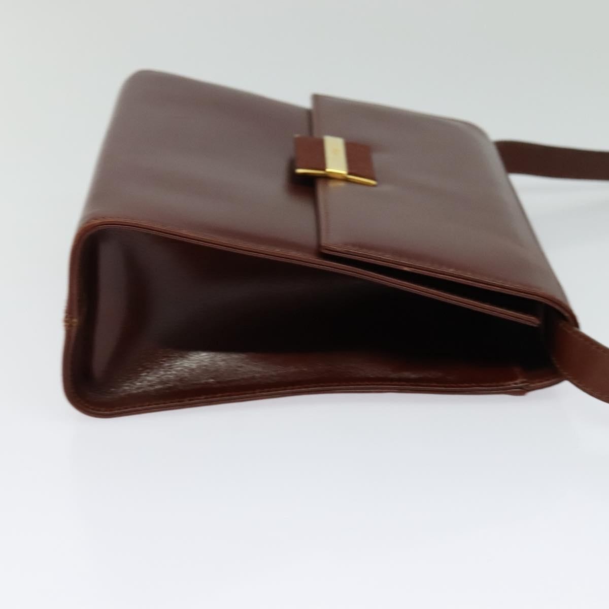 Salvatore Ferragamo Vintage Leather Brown Leather Shoulder Bag Bag (Pre-Owned)