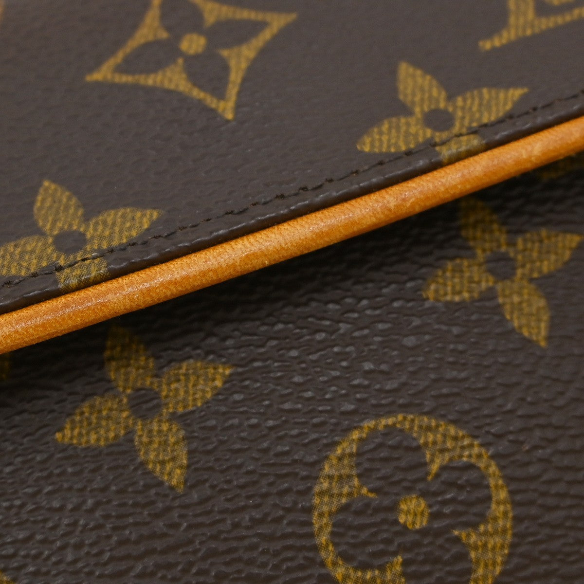 Louis Vuitton Florentine Waist Monogram Canvas Brown Canvas Clutche & Pouche Bag (Pre-Owned)