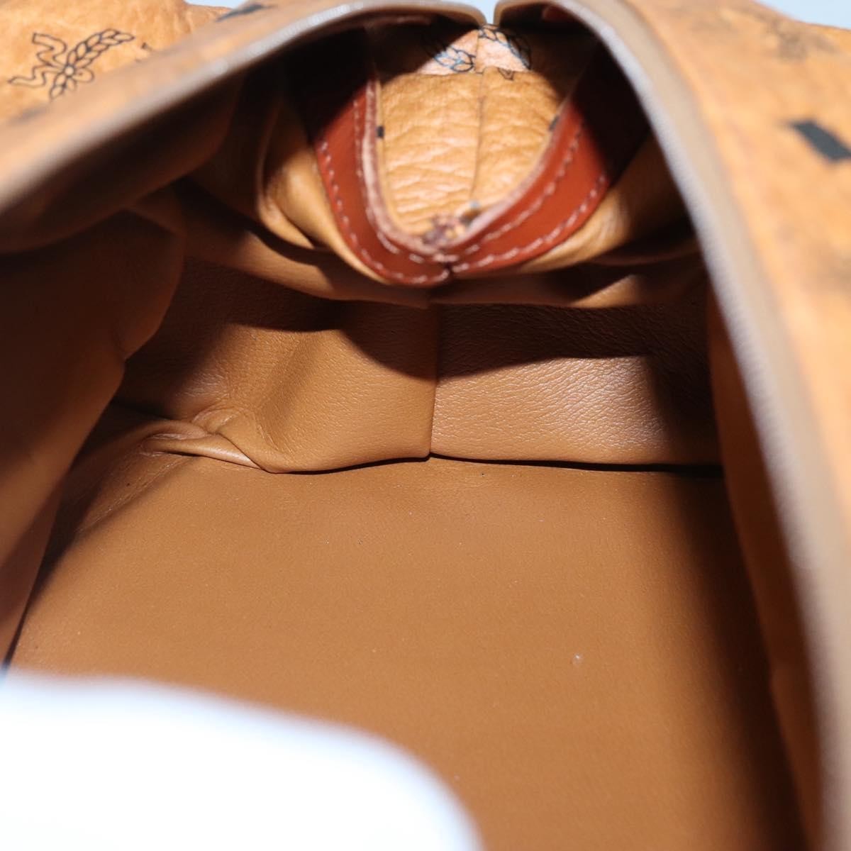MCM Visetos Pvc Brown Pvc Clutche & Pouche Bag (Pre-Owned)