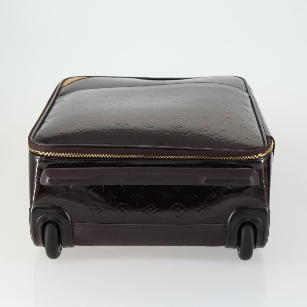 Louis Vuitton Pegase Luggage Monogram Vernis Brown Patent_Leather Travel Bag Bag (Pre-Owned)