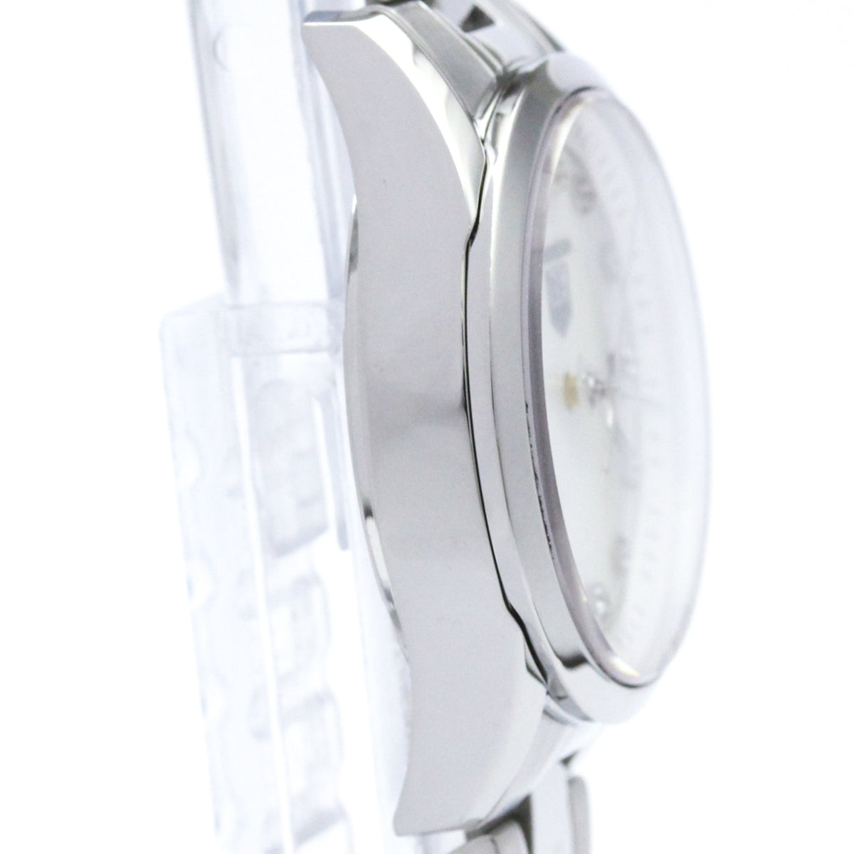 Tag Heuer Carrera Quartz Stainless Steel With Mother Of Pearl And Diamonds Markers Watch (Pre-Owned)