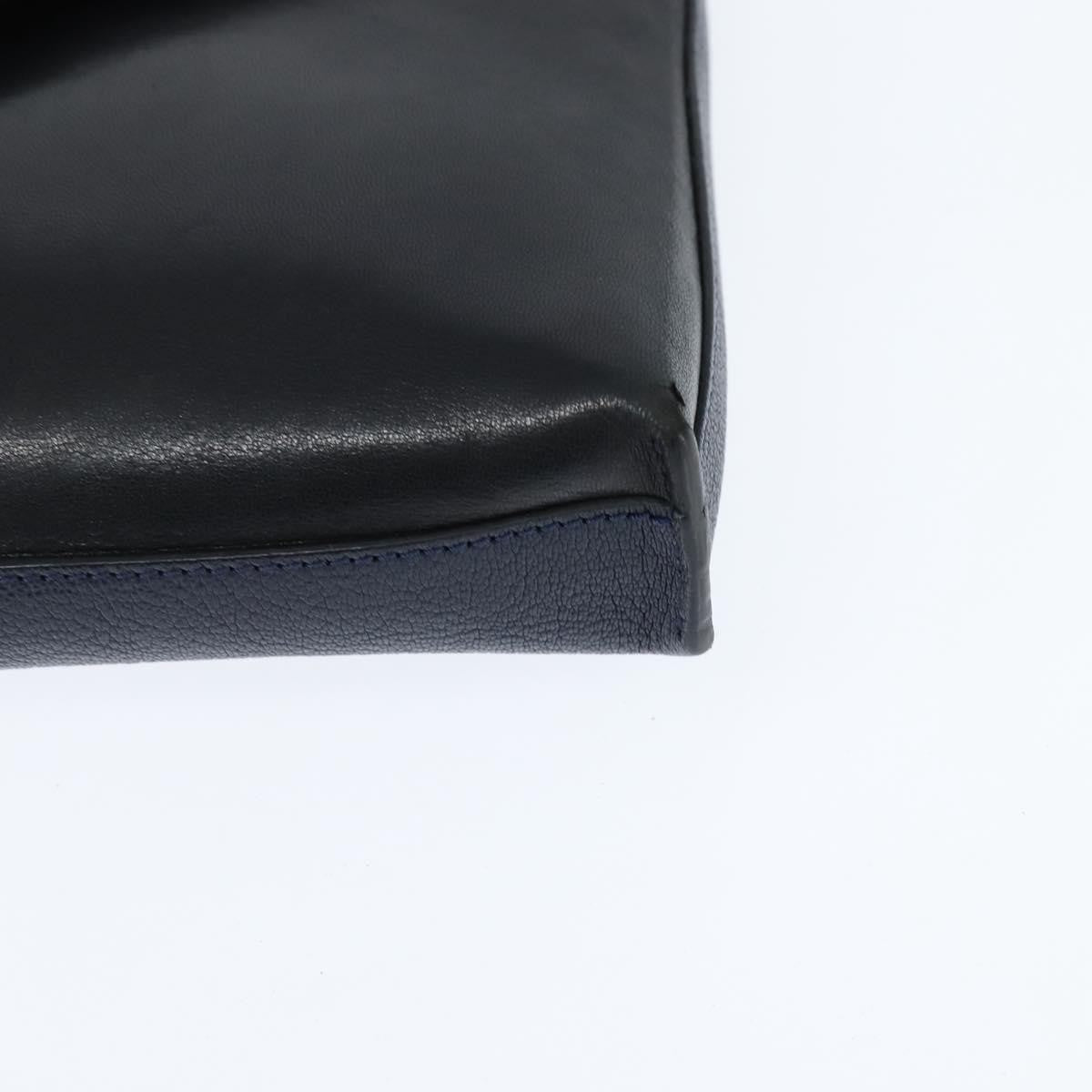 Chloe Sally Leather Navy Leather Shoulder Bag Bag (Pre-Owned)