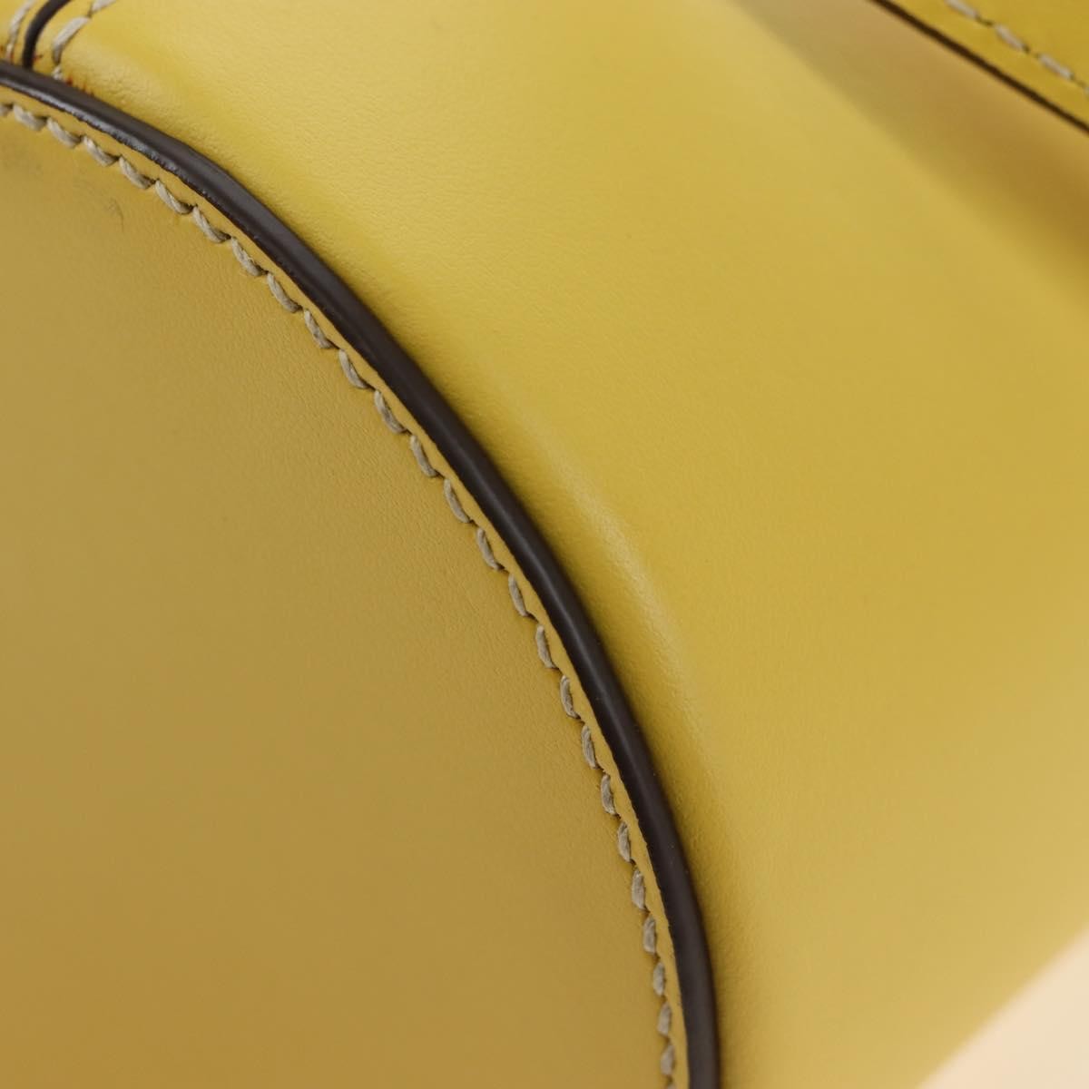 Miu Miu Vintage Leather Yellow Leather Handbag (Pre-Owned)