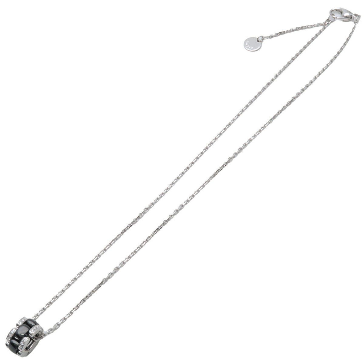 Chanel Ultra Pendant 18K White Gold With Diamonds And Hematite Silver White_Gold Necklace Jewelry (Pre-Owned)