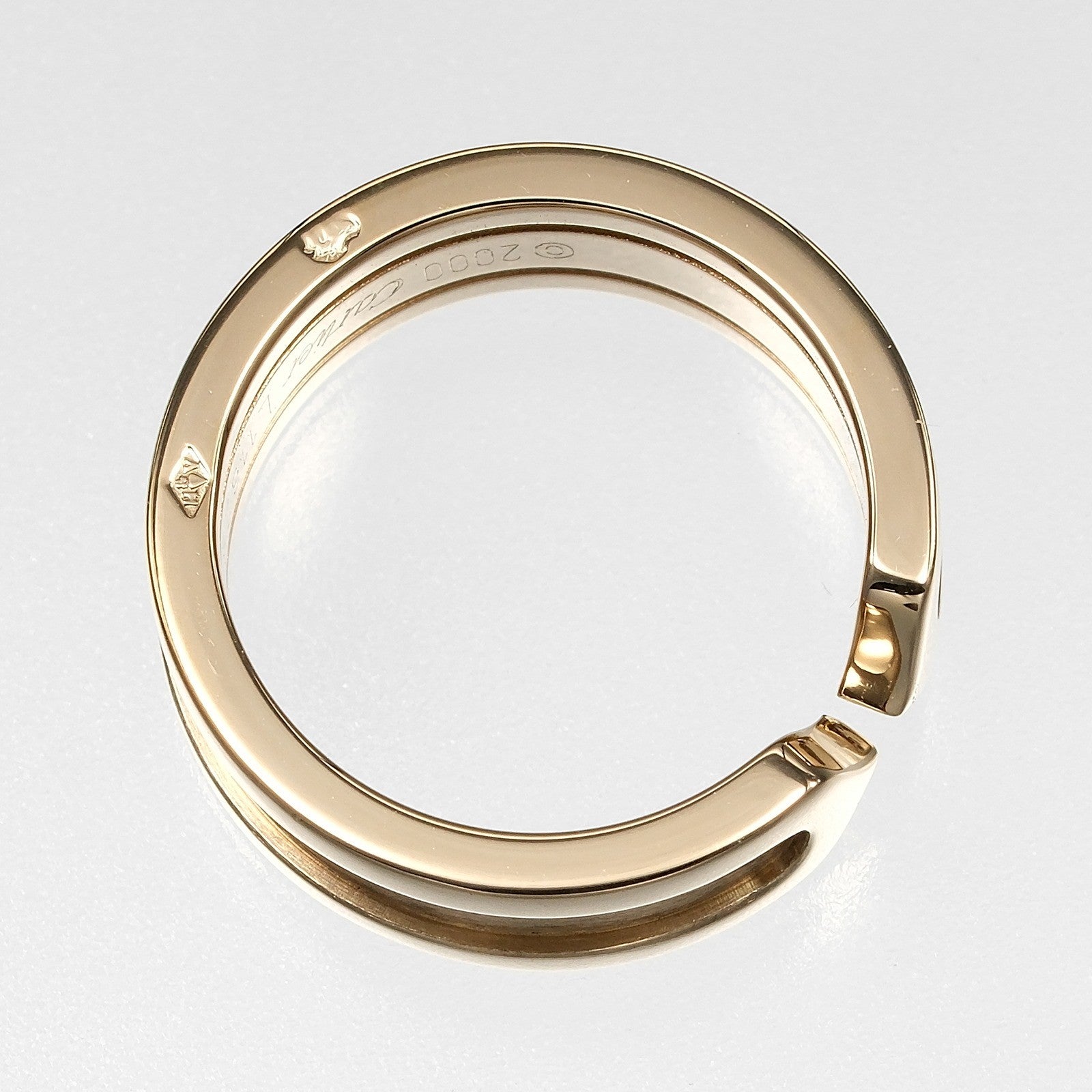 Cartier 2C De Cartier 18K Yellow Gold Gold Yellow_Gold Ring Jewelry (Pre-Owned)