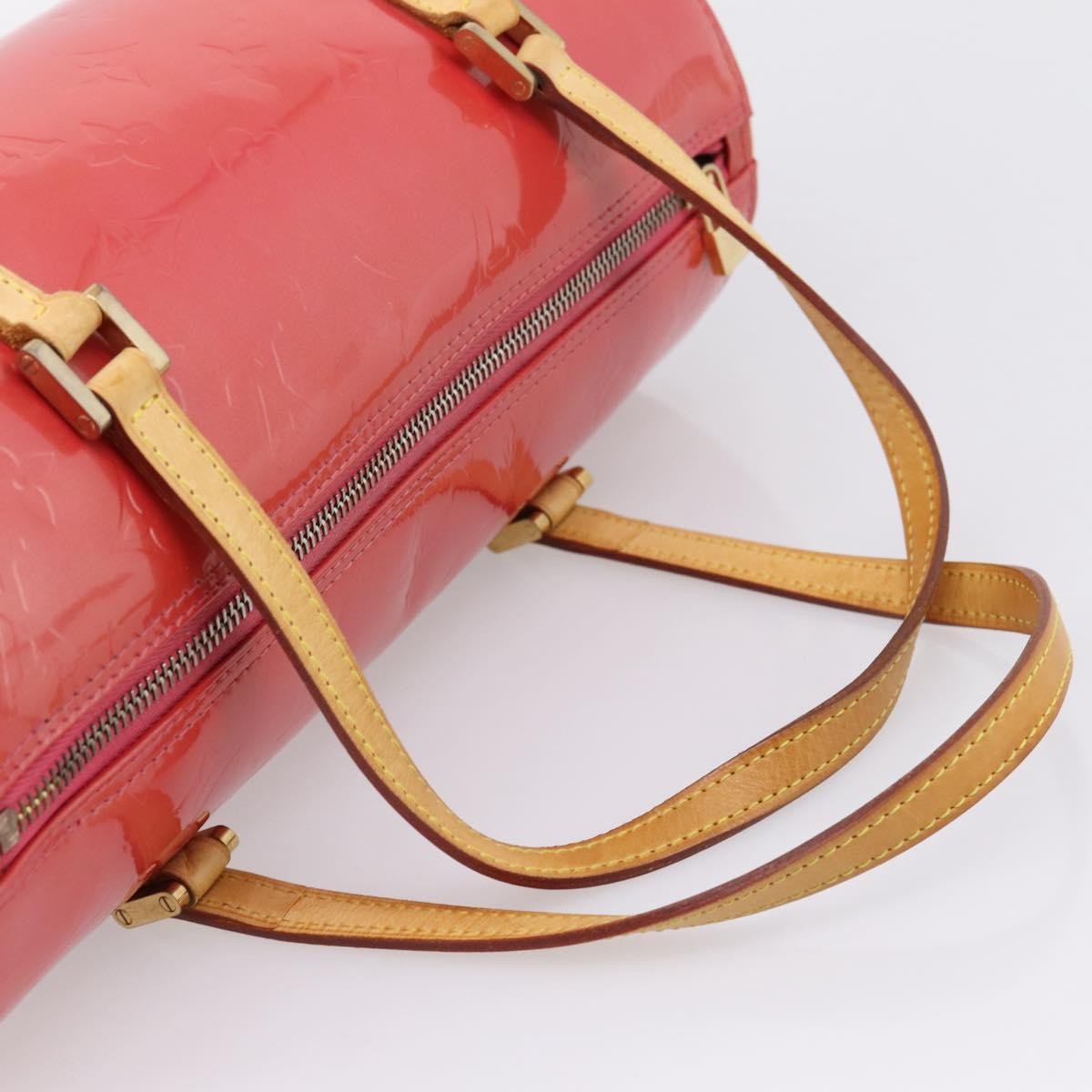 Louis Vuitton Bedford Monogram Vernis Pink Patent_Leather Handbag (Pre-Owned)