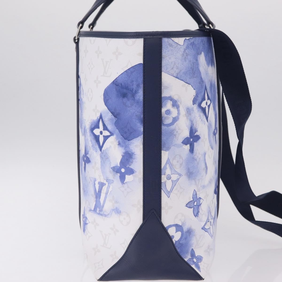 Louis Vuitton New Limited Edition Monogram Watercolor Canvas Blue Canvas Tote Bag Bag (Pre-Owned)