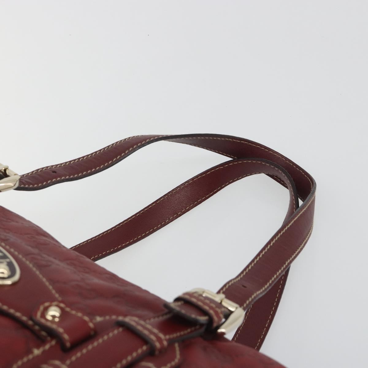 Gucci 85Th Anniversary Boston Guccissima Leather Red Leather Shoulder Bag Bag (Pre-Owned)