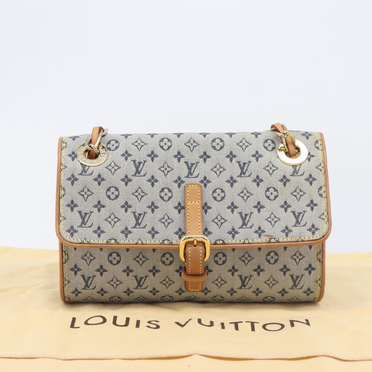 Louis Vuitton Camille Mini Lin Blue Canvas Handbag (Pre-Owned)