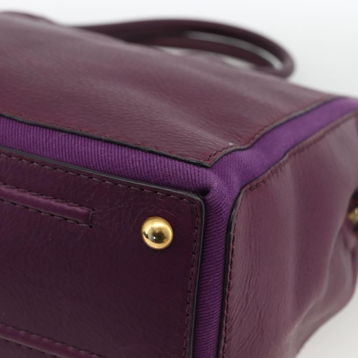 Saint Laurent Bicolor Muse Two Cabas Leather Purple Leather Tote Bag Bag (Pre-Owned)