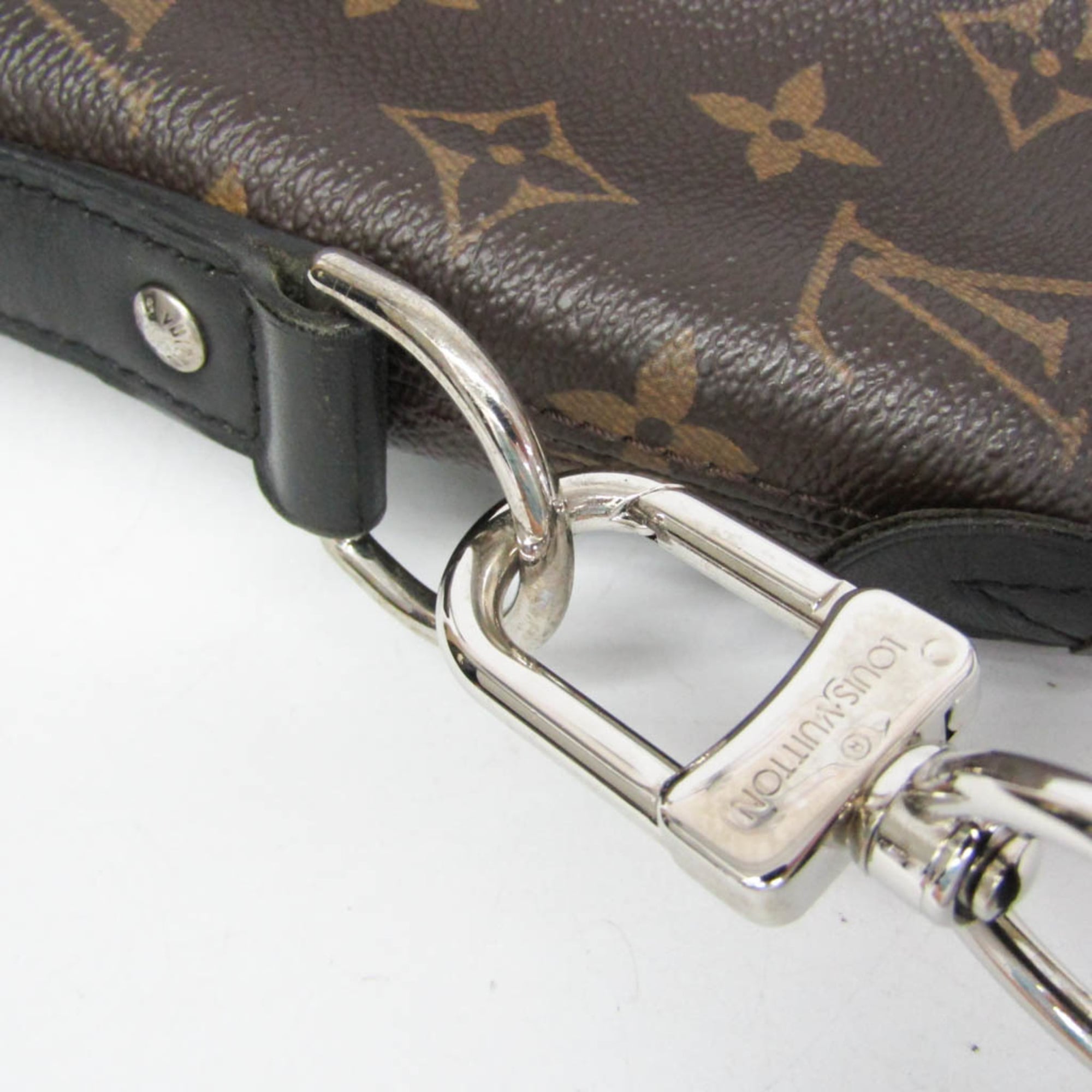 Louis Vuitton Davis Macassar Monogram Canvas Brown Canvas Handbag (Pre-Owned)