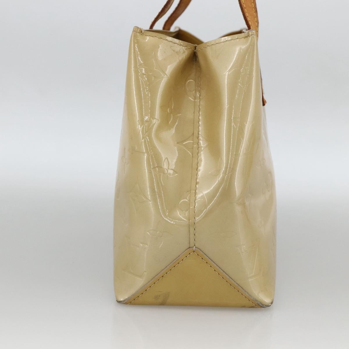 Louis Vuitton Reade Monogram Vernis Beige Patent_Leather Handbag (Pre-Owned)