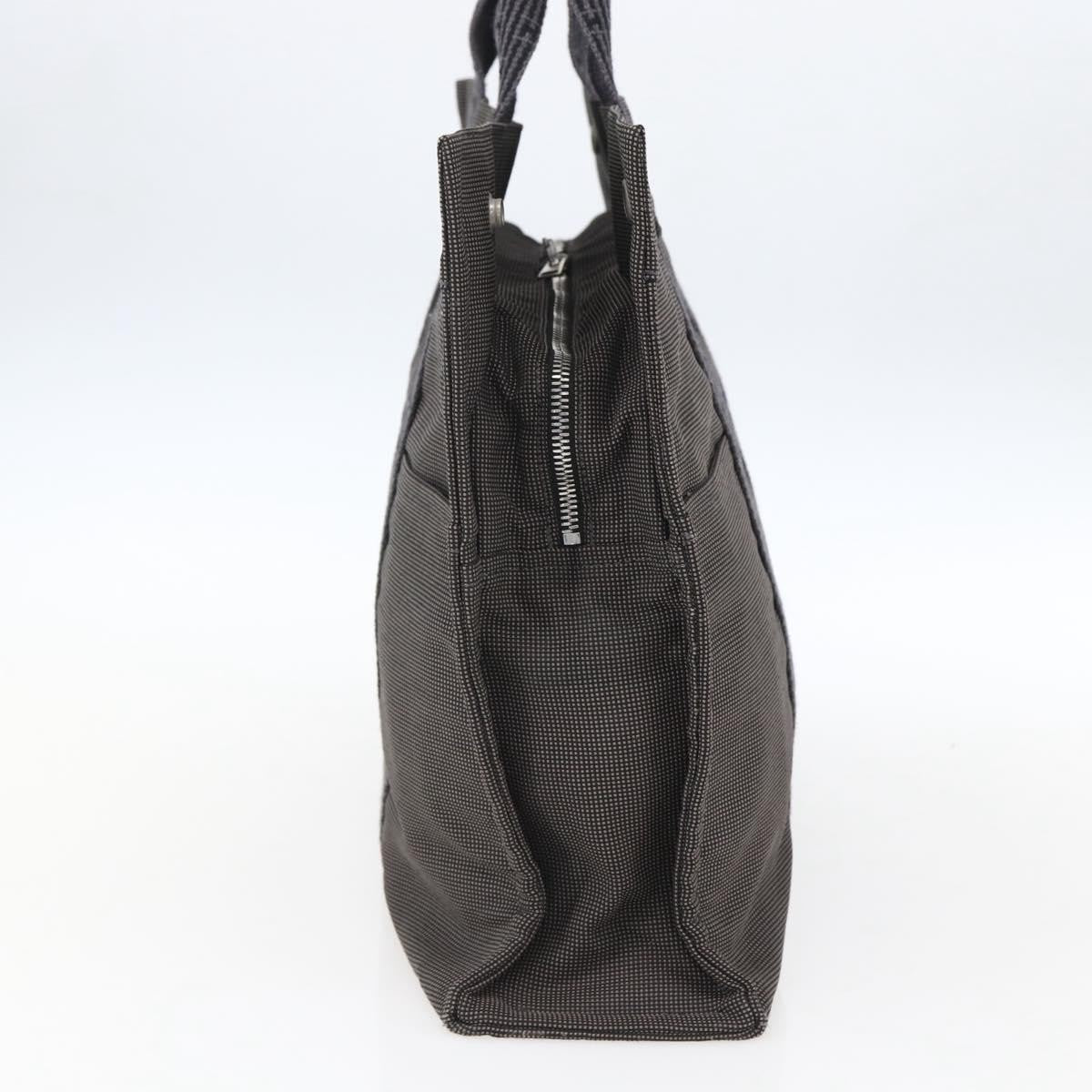 Hermes Fourre-Tout Herline Canvas Gray Canvas Tote Bag Bag (Pre-Owned)