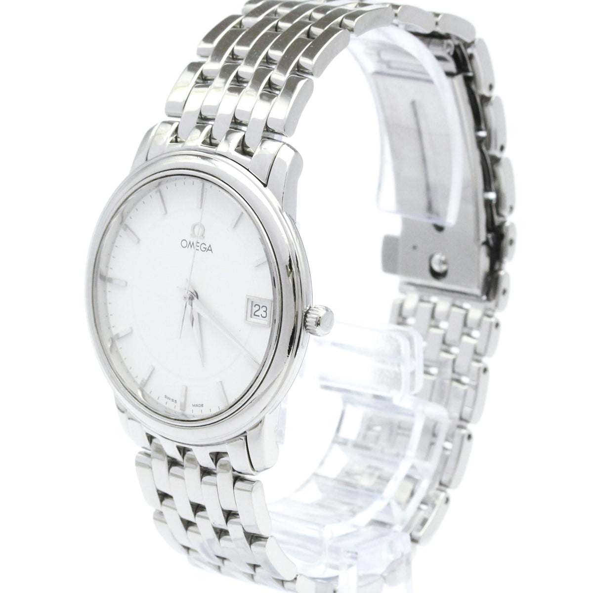 Omega De Ville Prestige Quartz Stainless Steel Watch (Pre-Owned)