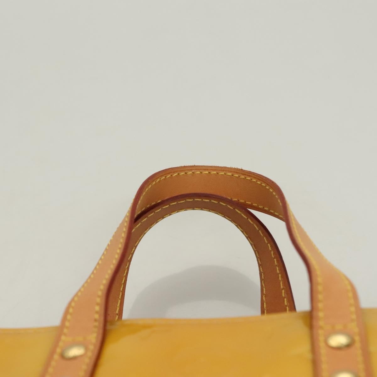 Louis Vuitton Reade Monogram Vernis Yellow Patent_Leather Handbag (Pre-Owned)